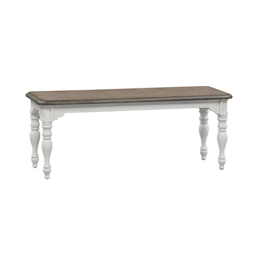 Magnolia Manor Dining Bench (RTA) in Antique White - homePLUS (Binghamton, NY)
