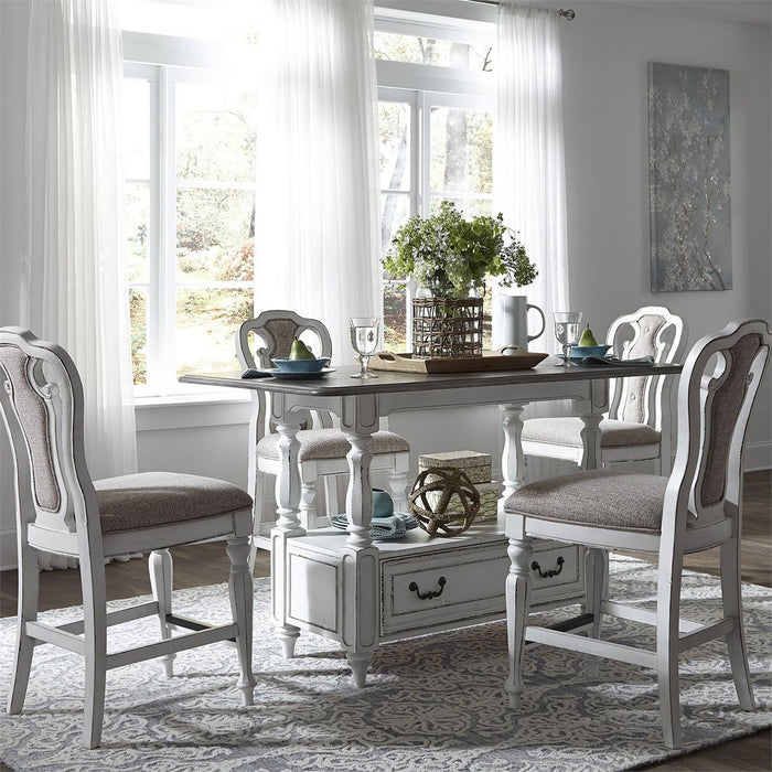 Liberty Furniture Magnolia Manor Gathering Table in Antique White