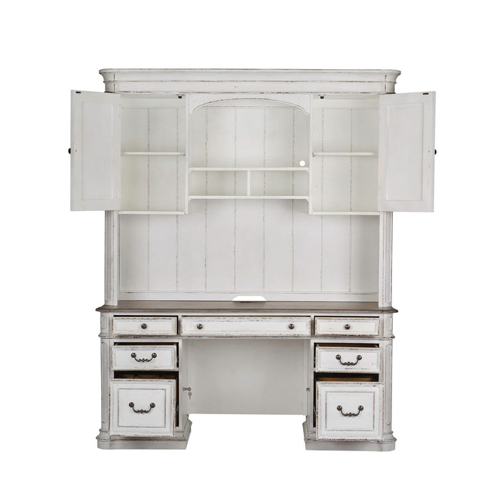 Magnolia Manor Credenza & Hutch image