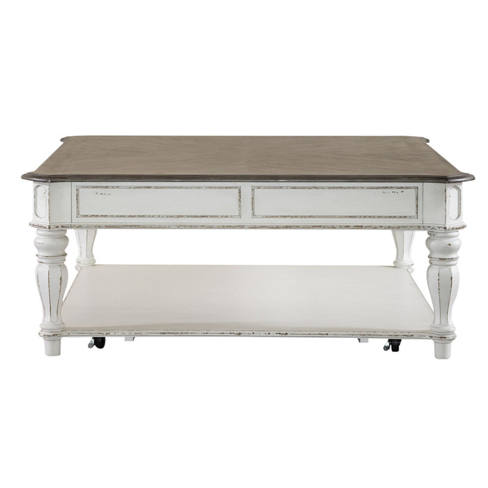 Magnolia Manor Oversized Square Cocktail Table - homePLUS (Binghamton, NY)