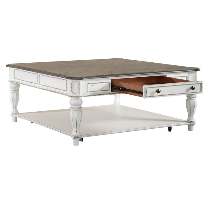 Magnolia Manor Oversized Square Cocktail Table - homePLUS (Binghamton, NY)