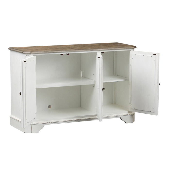 Liberty Magnolia Manor TV Console in Antique White
