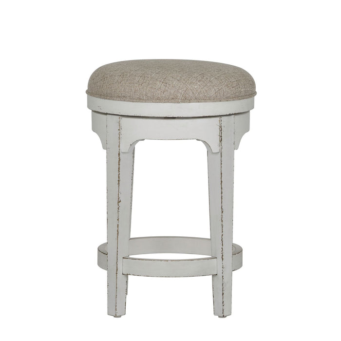 Magnolia Manor Console Swivel Stool in Antique White image