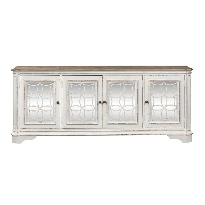 Liberty Magnolia Manor Entertainment TV Stand in Antique White