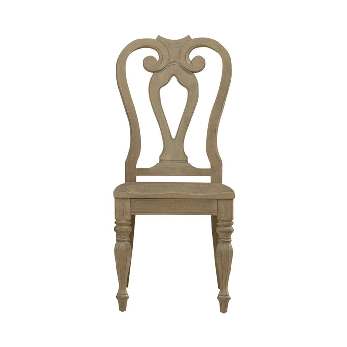 Liberty Furniture Magnolia Manor Splat Back Side Chair (RTA) (Set of 2) in Weathered Bisque