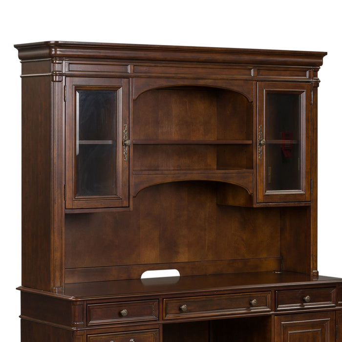 Brayton Manor Jr Executive Credenza Hutch in Cognac - homePLUS (Binghamton, NY)
