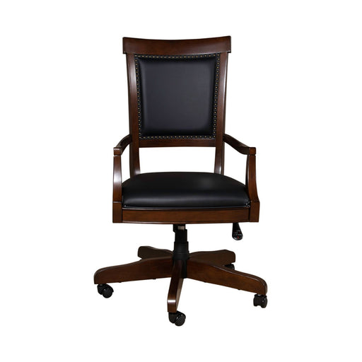 Brayton Manor Jr Executive Desk Chair (RTA) in Cognac - homePLUS (Binghamton, NY)