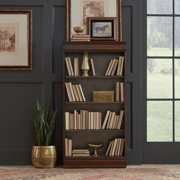 Liberty Furniture Brayton Manor Jr Executive 72 Inch Bookcase (RTA) in Cognac