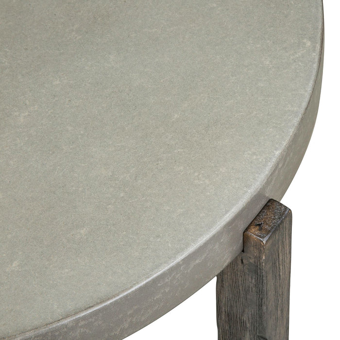 Cascade End Table in Wire Brush Rustic Brown