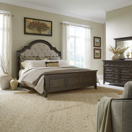 Paradise Valley King Uph Bed, Dresser & Mirror image