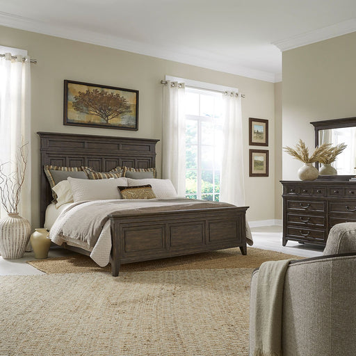 Paradise Valley Queen Panel Bed, Dresser & Mirror image