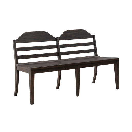 Paradise Valley Ladder Back Bench in Saddle Brown - homePLUS (Binghamton, NY)