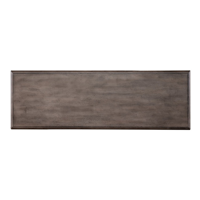 Ocean Isle Bench (RTA) in Antique White with Weathered Pine image
