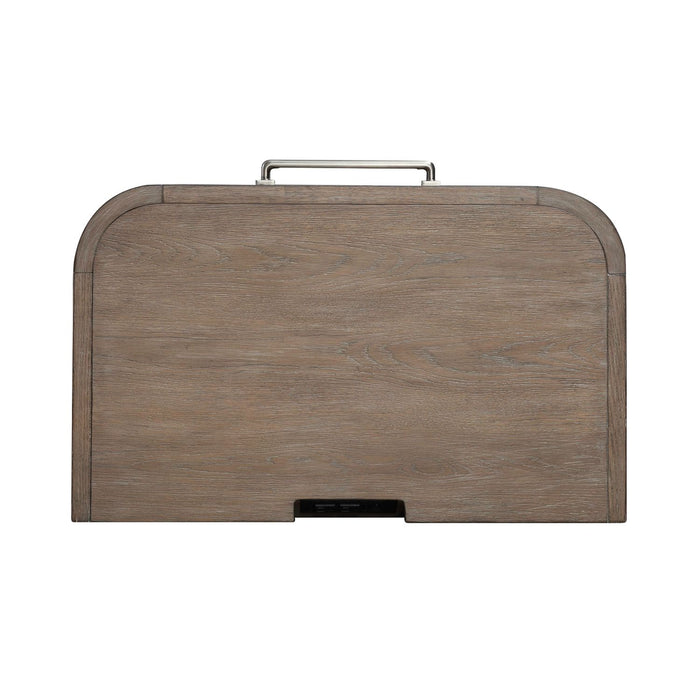 South Bend Open Nightstand w/ Charging Station in Burnished Clay image