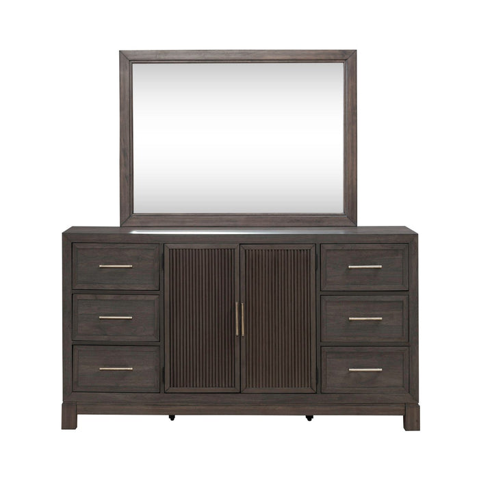 Modern Edge Dresser & Mirror image