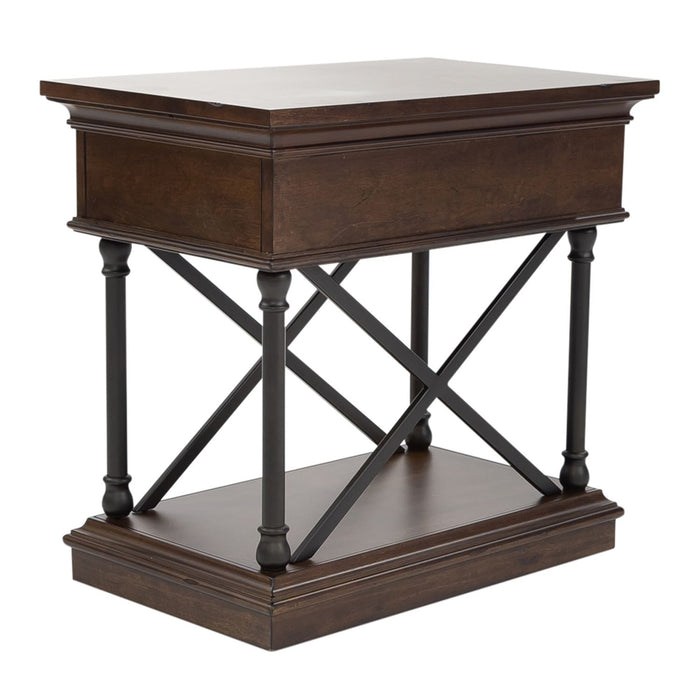 Tribeca Chairside Table in Cordovian Brown image