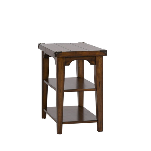 Aspen Skies Chair Side Table in Russet Brown - homePLUS (Binghamton, NY)