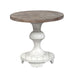Sedona Round End Table in Heavy Distressed White image