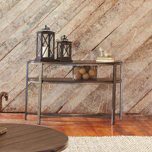 Breckinridge Demilune Sofa Table in Mahogany image