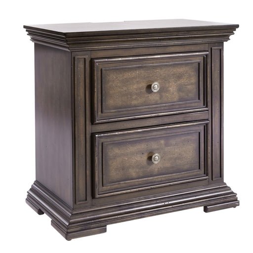 Big Valley 2 Drawer Night Stand w/ Charging Station - homePLUS (Binghamton, NY)