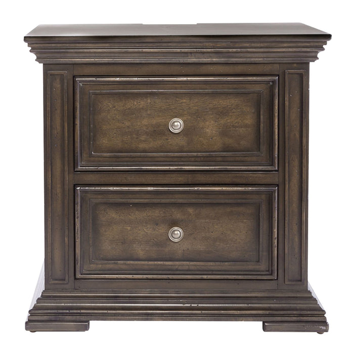 Big Valley 2 Drawer Night Stand w/ Charging Station image