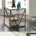 Arista End Table in Cobblestone Brown image