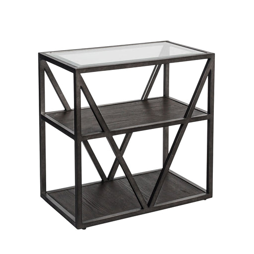 Arista Chair Side Table in Cobblestone Brown - homePLUS (Binghamton, NY)