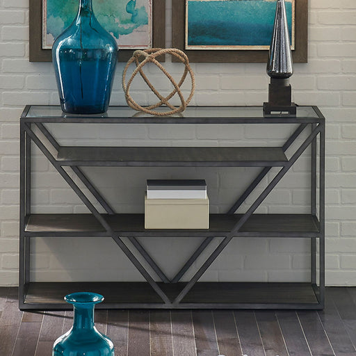 Arista Sofa Table in Cobblestone Brown image