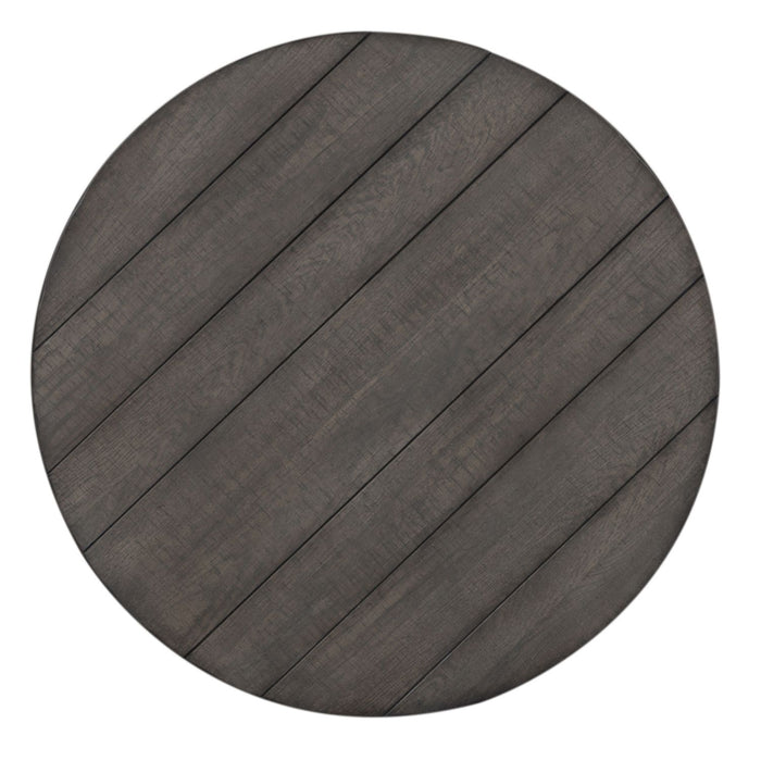 Modern Farmhouse Splay Leg Round Cocktail Table in Dusty Charcoal image