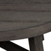 Modern Farmhouse Splay Leg Round Cocktail Table in Dusty Charcoal image