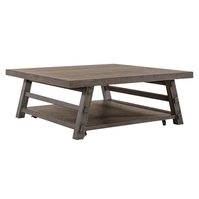 Modern Farmhouse Oversized Square Cocktail Table - homePLUS (Binghamton, NY)