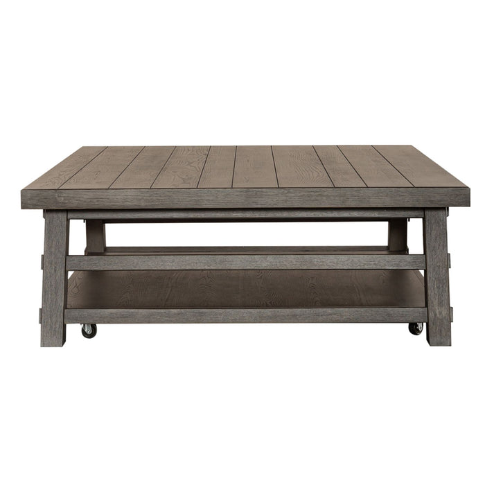 Modern Farmhouse Oversized Square Cocktail Table - homePLUS (Binghamton, NY)