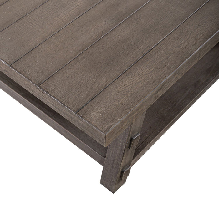 Modern Farmhouse Oversized Square Cocktail Table - homePLUS (Binghamton, NY)