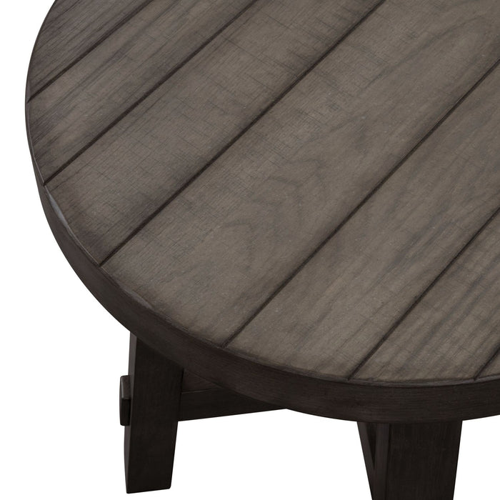 Modern Farmhouse Splay Leg Round End Table - homePLUS (Binghamton, NY)