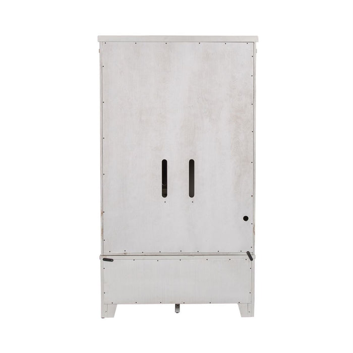 Liberty Modern Farmhouse Armoire in White