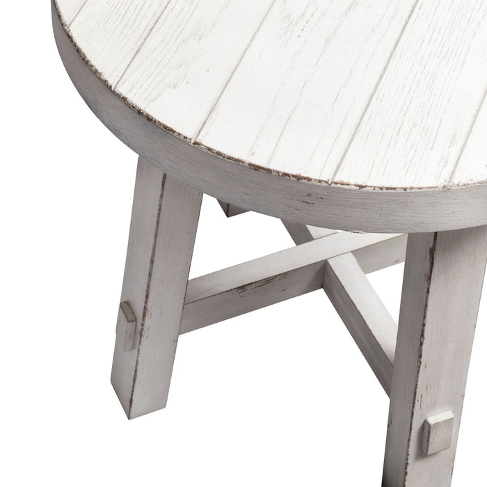Modern Farmhouse Splay Leg Round End Table - homePLUS (Binghamton, NY)