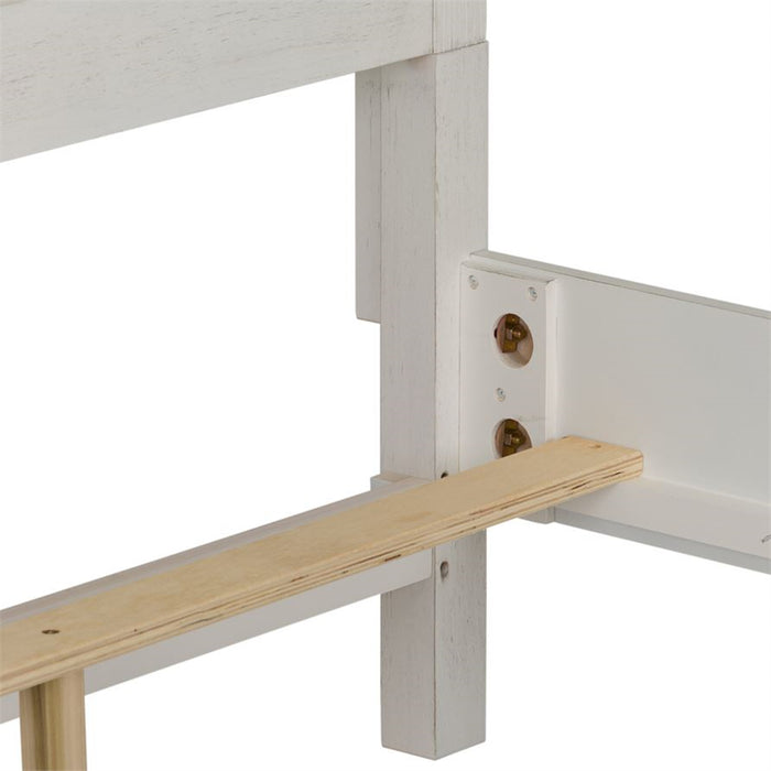 Liberty Furniture Allyson Park Cal King Panel Bed in Wirebrushed White