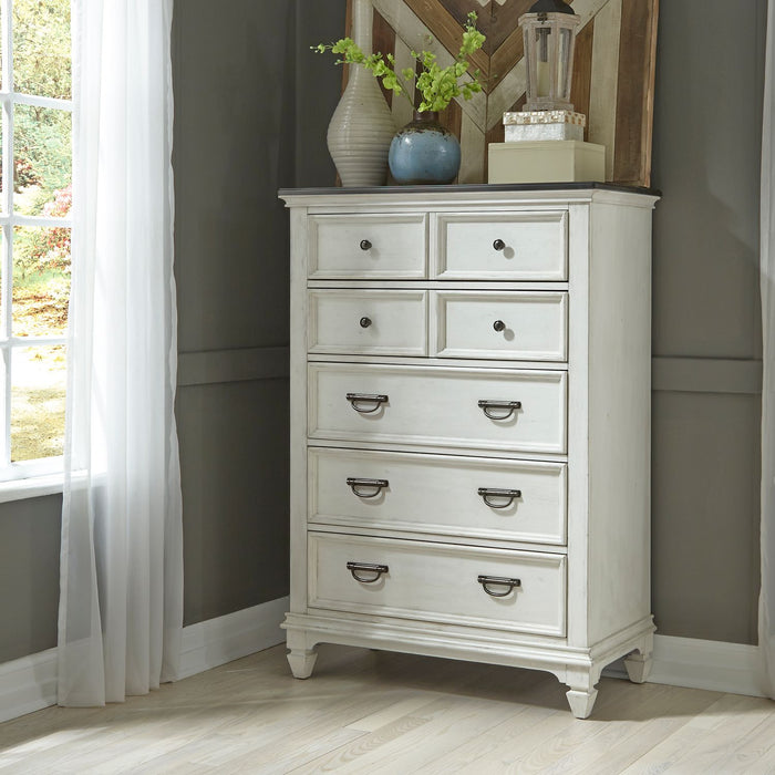 Allyson Park Panel Bed, Dresser & Mirror, Chest, Night Stand image