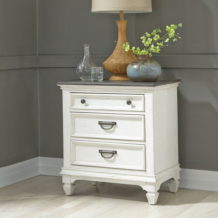 Allyson Park Panel Bed, Dresser & Mirror, Night Stand image