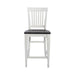 Liberty Furniture Allyson Park Counter Height Slat Back Chair in White with Charcoal (Set of 2) image