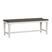 Allyson Park Wood Seat Bench in Wirebrushed White - homePLUS (Binghamton, NY)