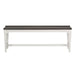 Allyson Park Wood Seat Bench in Wirebrushed White - homePLUS (Binghamton, NY)
