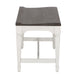 Allyson Park Wood Seat Bench in Wirebrushed White - homePLUS (Binghamton, NY)