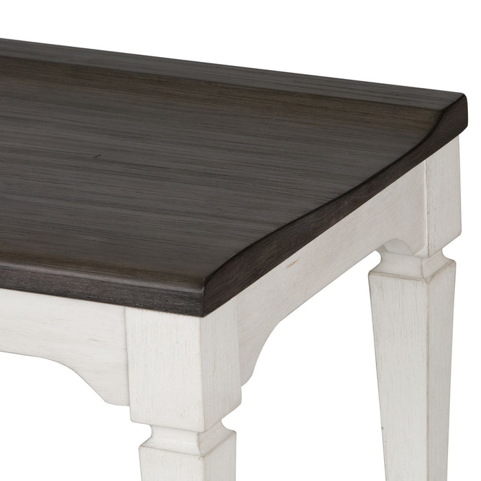 Allyson Park Wood Seat Bench in Wirebrushed White - homePLUS (Binghamton, NY)