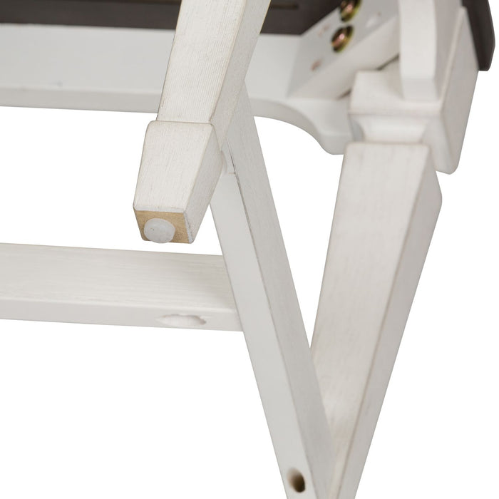 Allyson Park Wood Seat Bench in Wirebrushed White - homePLUS (Binghamton, NY)