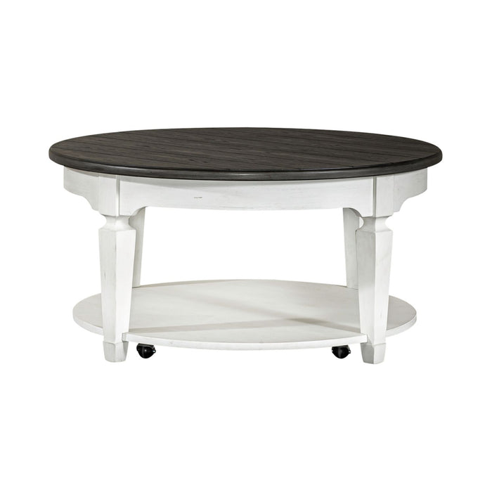 Allyson Park Round Cocktail Table in White image