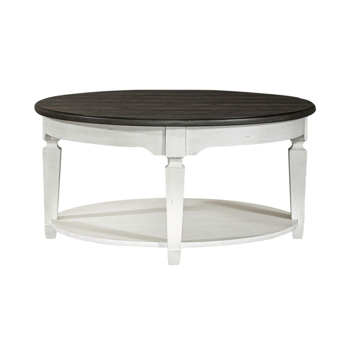 Allyson Park Round Cocktail Table in White image