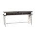 Allyson Park Console Bar Table in Wirebrushed White - homePLUS (Binghamton, NY)
