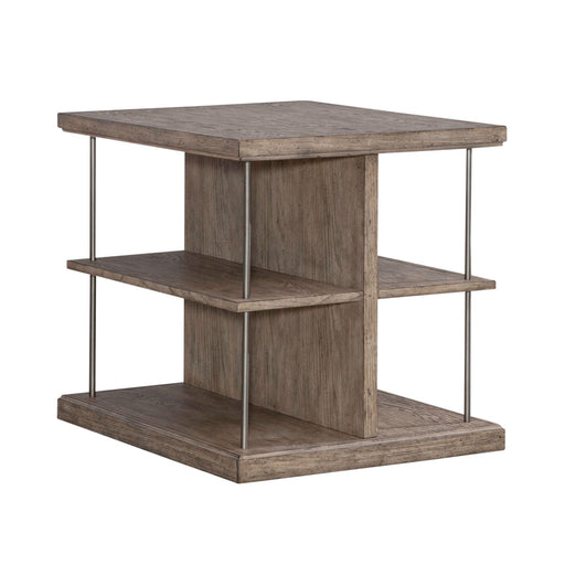 City Scape End Table in White Oak Veneers - homePLUS (Binghamton, NY)