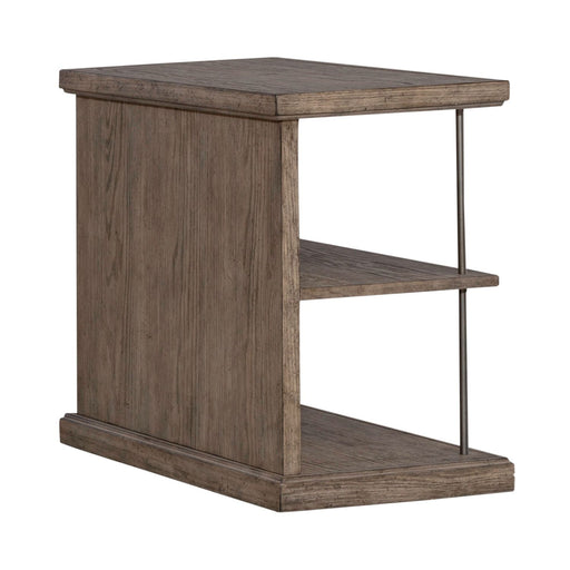 City Scape Chair Side Table in White Oak Veneers - homePLUS (Binghamton, NY)